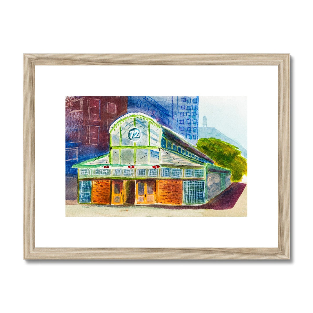 "Colorful 72nd Street Subway" Framed & Mounted Print