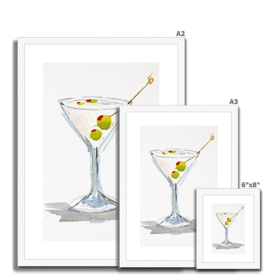 "Dirty Martini" Framed & Mounted Print