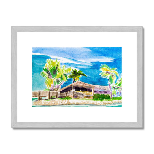 "Cabana" Antique Framed & Mounted Print