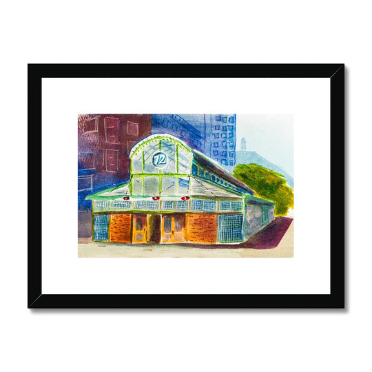 "Colorful 72nd Street Subway" Framed & Mounted Print