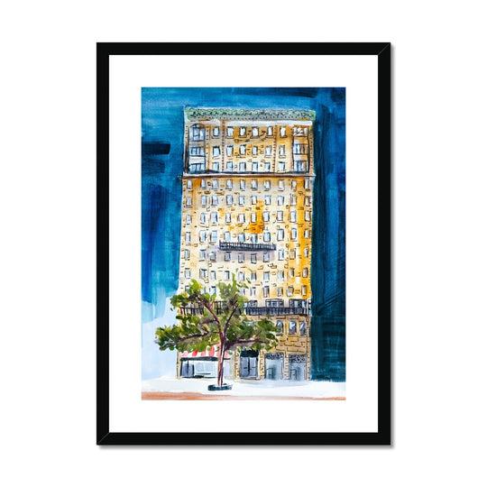 "Corner of 72nd & Amsterdam" Framed & Mounted Print