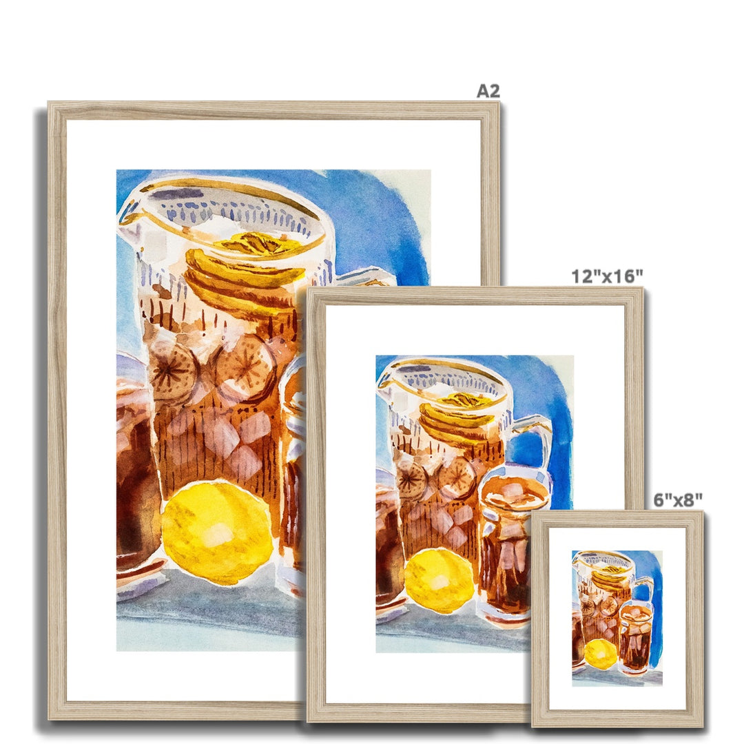 "Lemon Iced Tea" Framed & Mounted Print