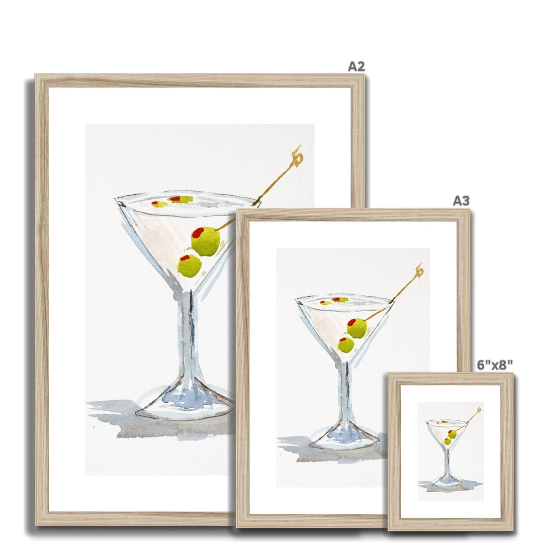 "Dirty Martini" Framed & Mounted Print