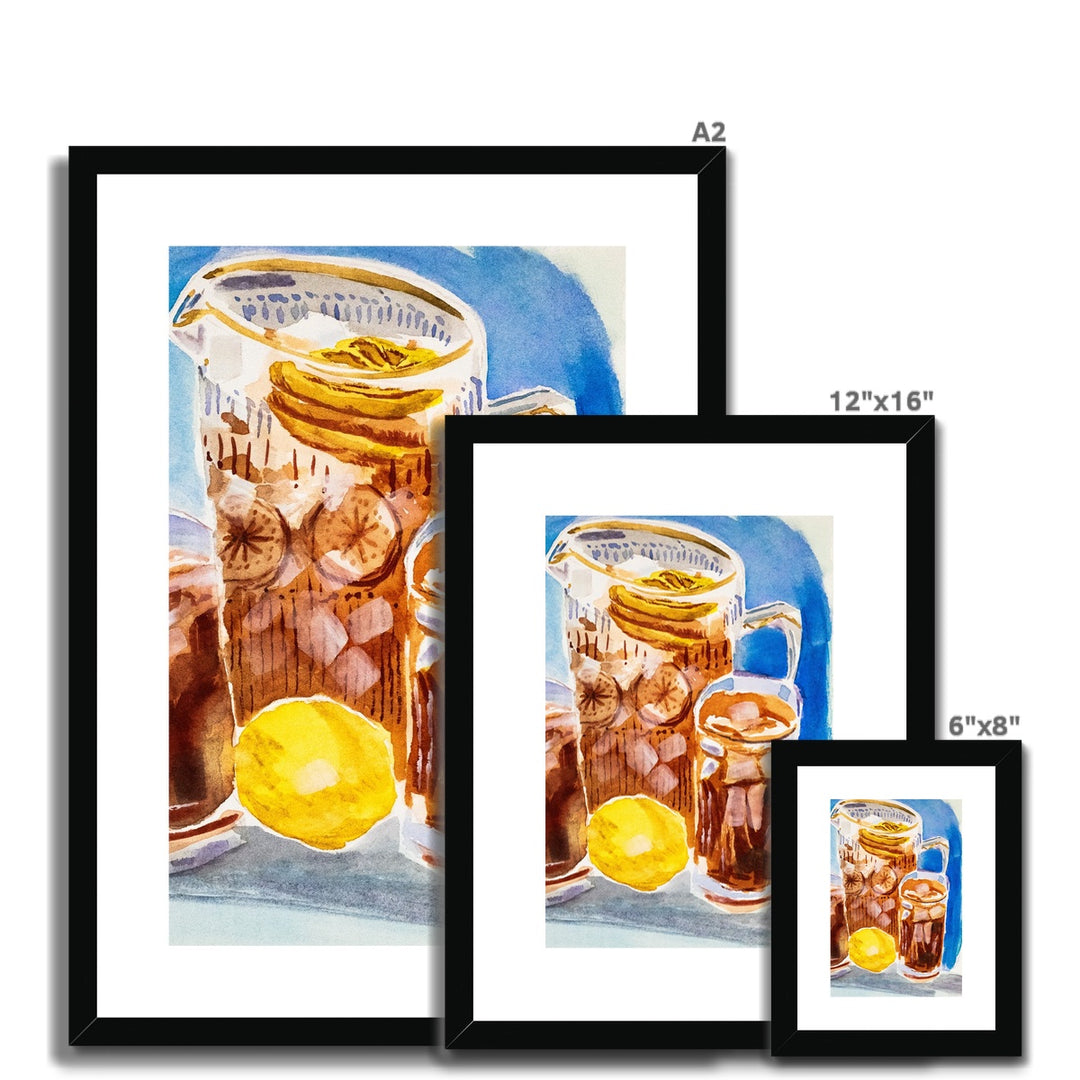 "Lemon Iced Tea" Framed & Mounted Print