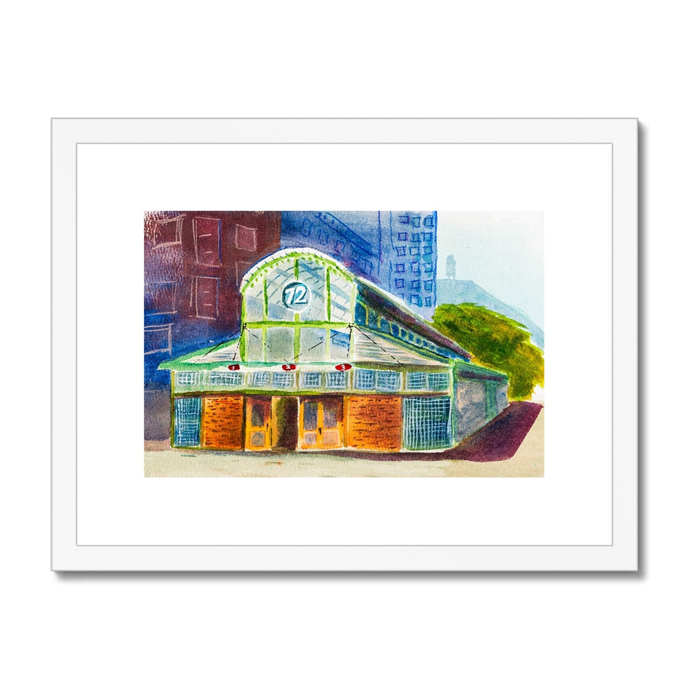 "Colorful 72nd Street Subway" Framed & Mounted Print