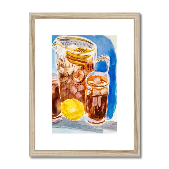 "Lemon Iced Tea" Framed & Mounted Print