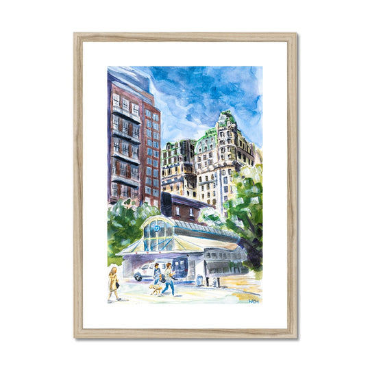 "The Ansonia and the Subway" Framed & Mounted Print