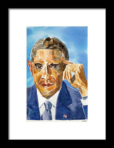Barack Obama - Framed Print