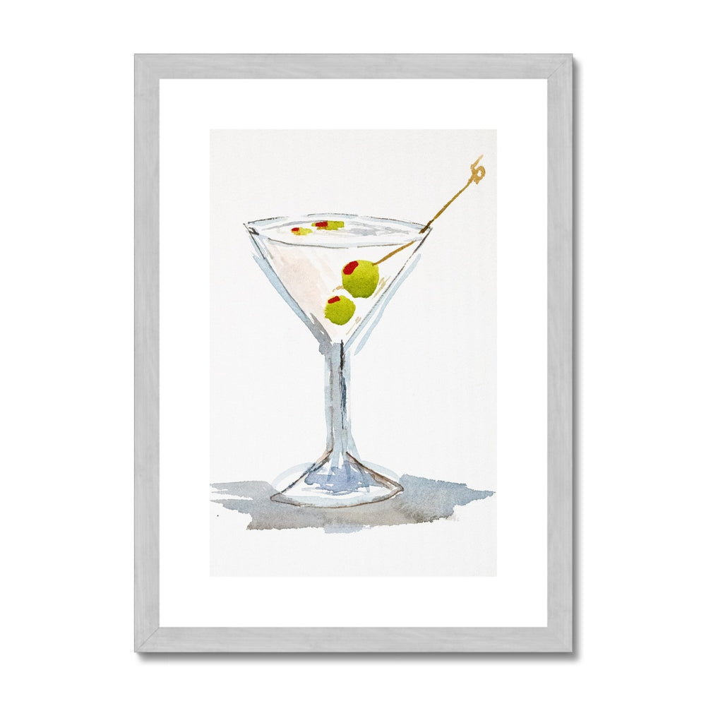 "Dirty Martini" Antique Framed & Mounted Print