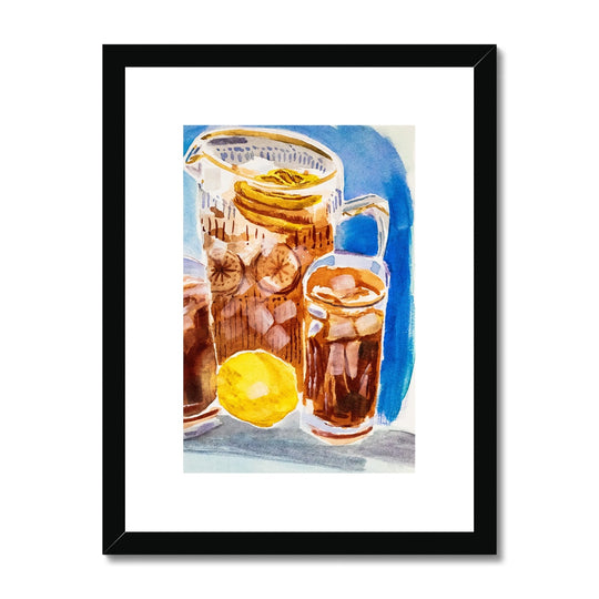 "Lemon Iced Tea" Framed & Mounted Print