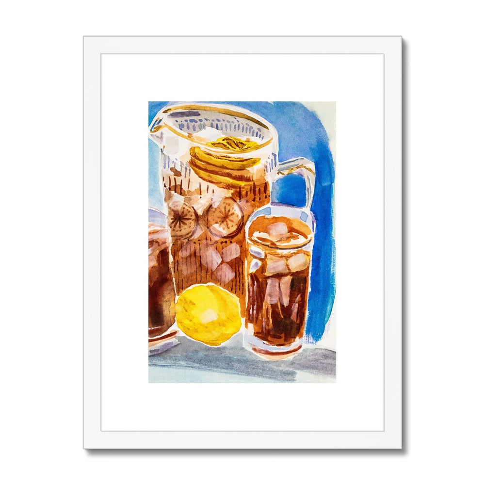 "Lemon Iced Tea" Framed & Mounted Print