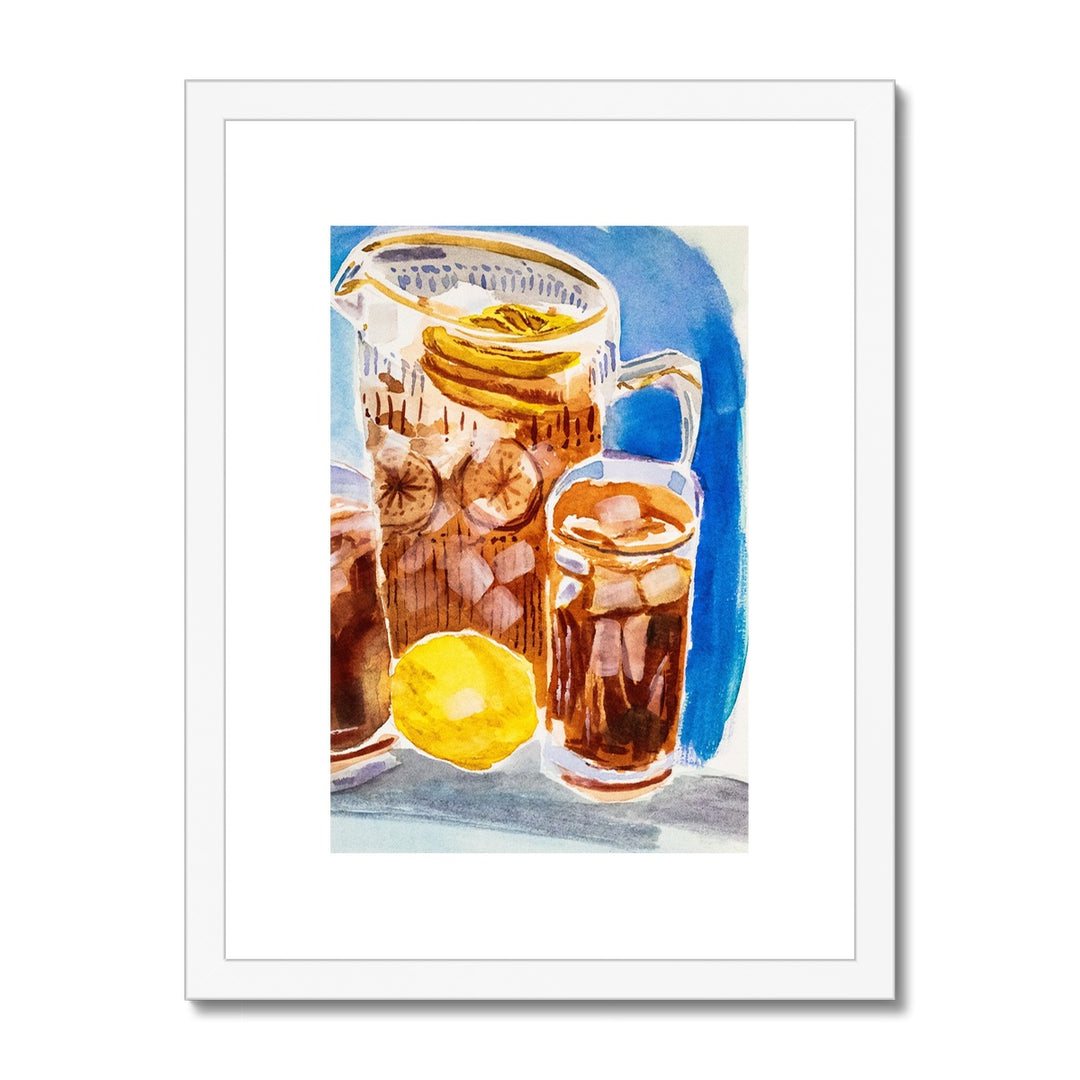 "Lemon Iced Tea" Framed & Mounted Print