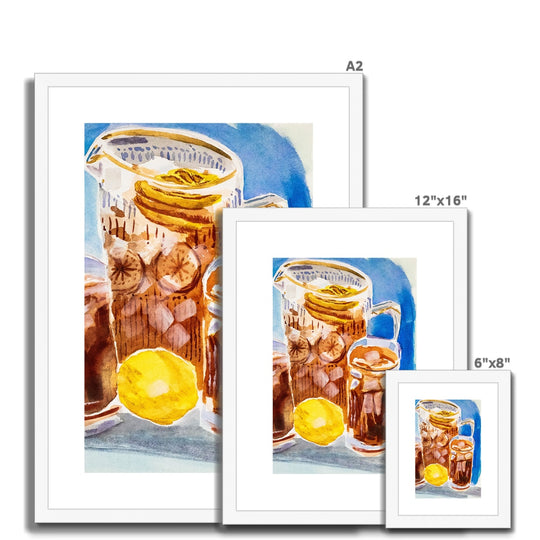 "Lemon Iced Tea" Framed & Mounted Print