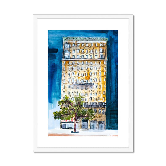 "Corner of 72nd & Amsterdam" Framed & Mounted Print